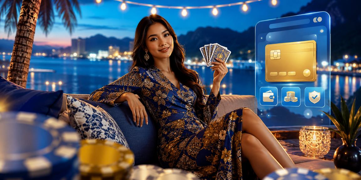 Permainan kad rummy tempatan Langkawi dengan suasana tradisional Malaysia